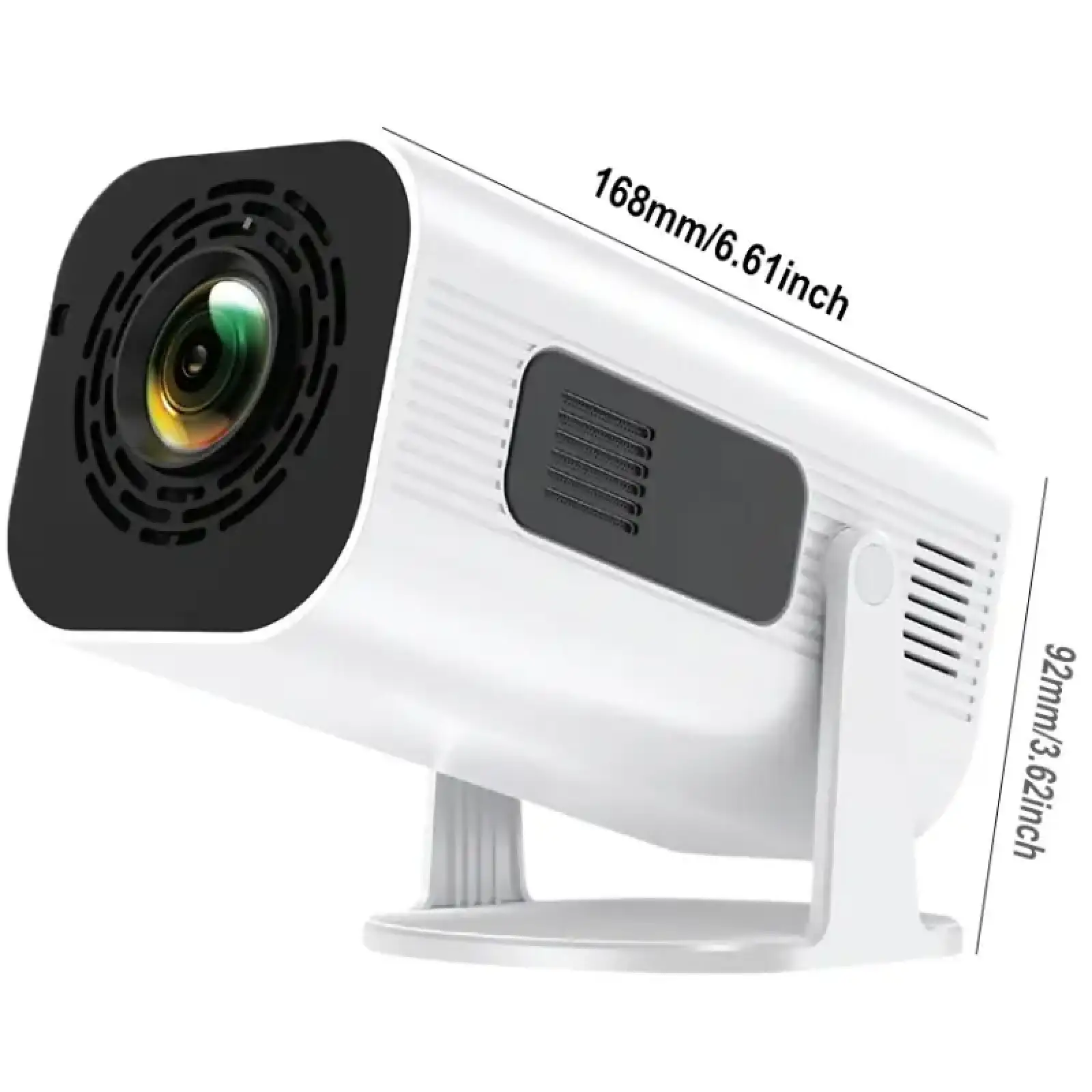 Проєктор H96 MAX HP330 LED LCD HD 170AL 16:9 H713 1G/8G Android 11.0 HDMI WiFi BT білий (H96 MAX_HP330) UA