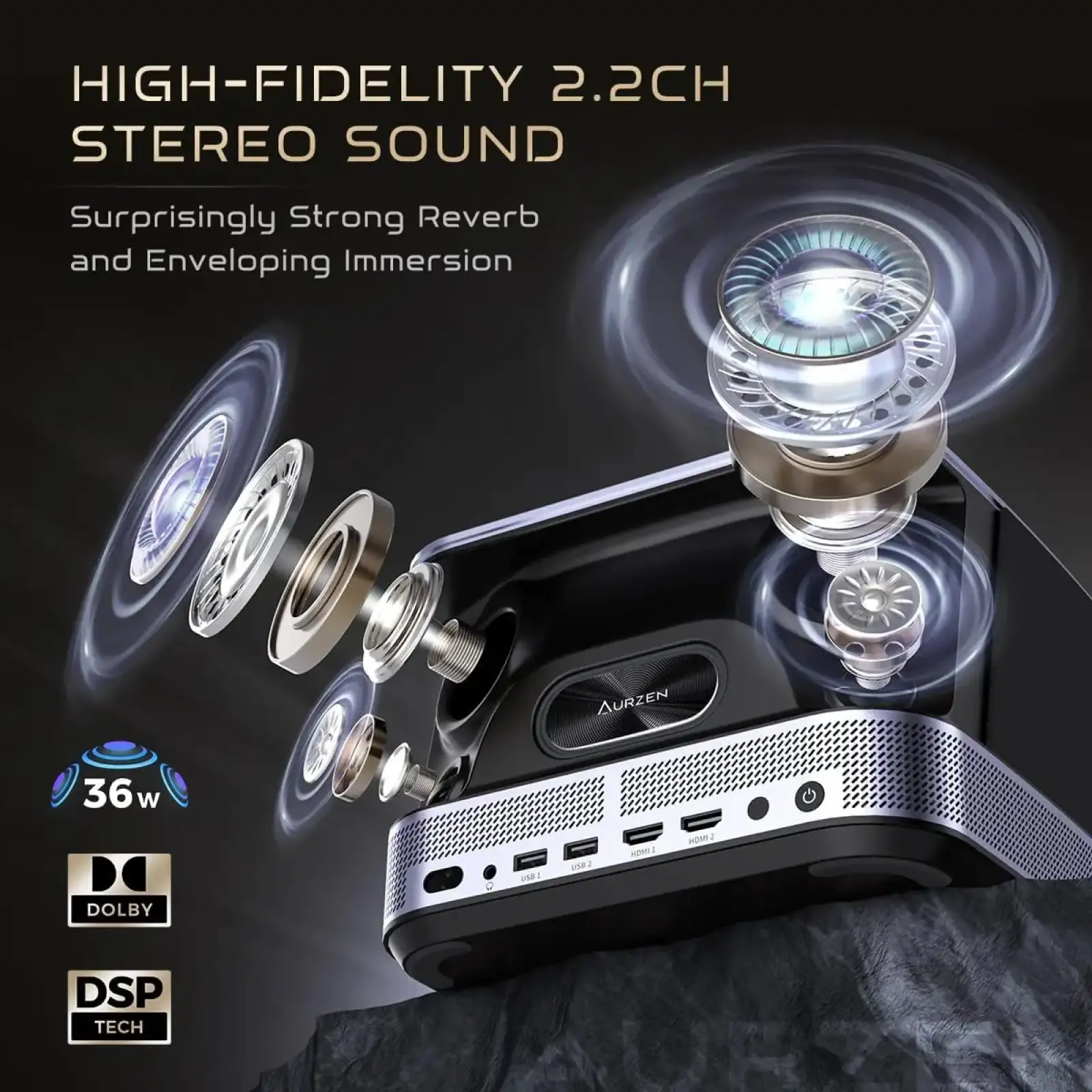 Проєктор Aurzen Boom 3 FullHD (F503 FCC) UA