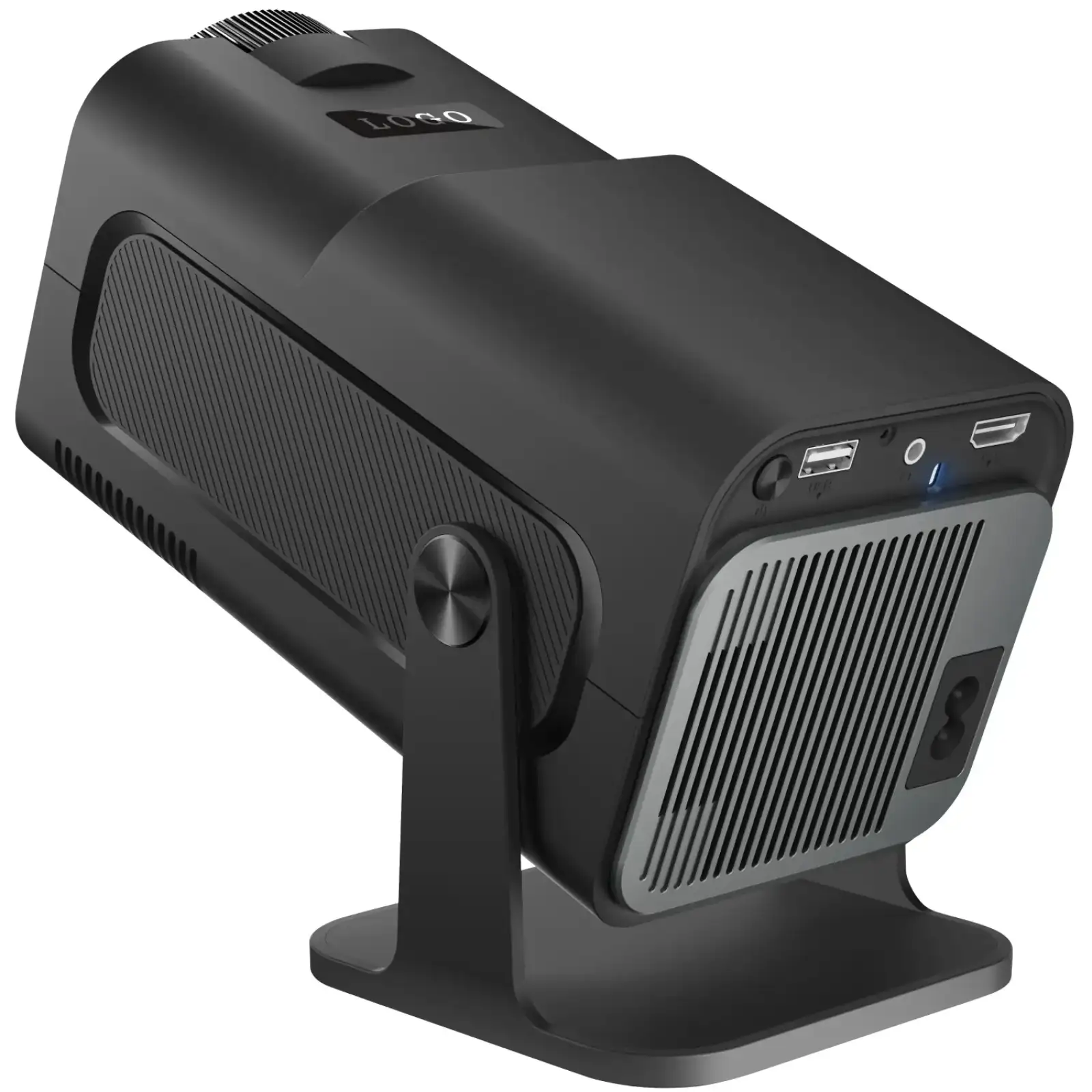 Проєктор H96 MAX HY320 LED LCD FullHD 230AL 16:9 H713 1G/8G Android 11.0 HDMI WiFi BT сірий (H96MAX_HY320) UA