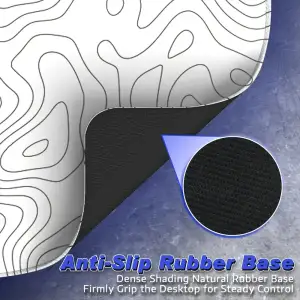 Ігрова поверхня Attack Shark CM02 450x400x4мм Contour white (CM02CW_AS) UA