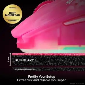 Ігрова поверхня SteelSeries QcK Heavy Large 450х400х6мм Magenta (63479) UA