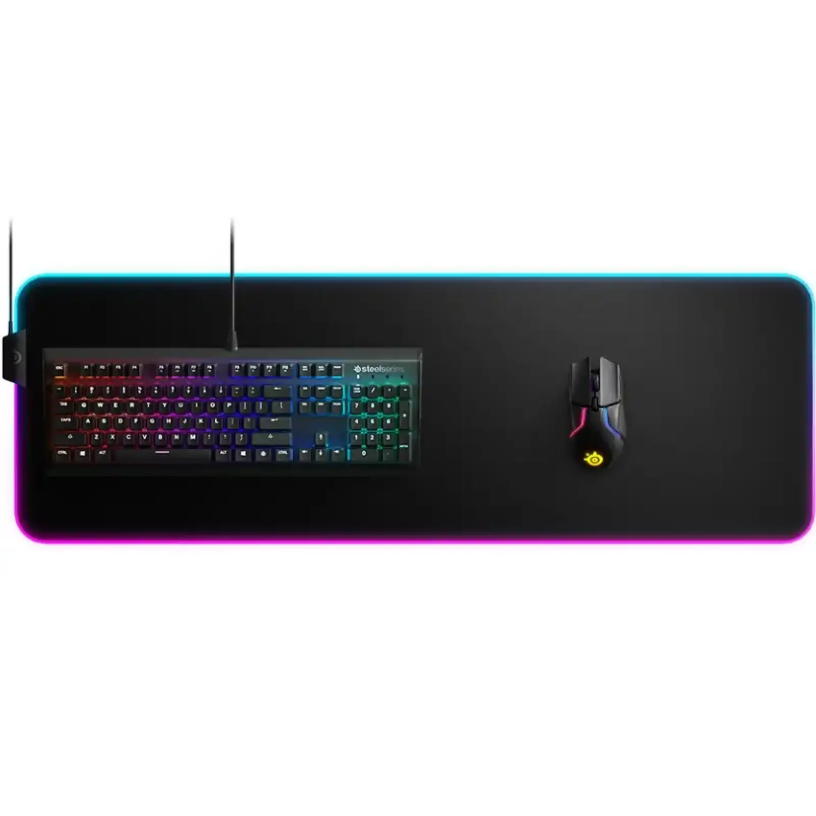 Ігрова поверхня SteelSeries QcK Prism Cloth XL RGB 900х300х4мм (63826) UA