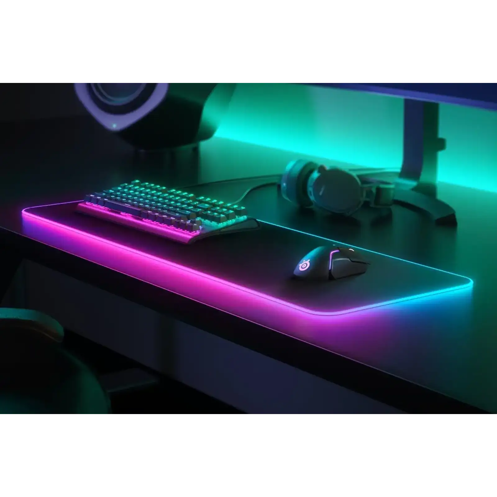 Ігрова поверхня SteelSeries QcK Prism Cloth XL RGB 900х300х4мм (63826) UA