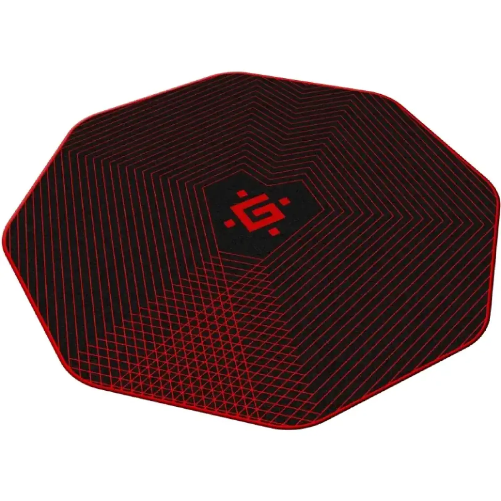 Килимок гелевий Defender Tekta під крісло 1160х1160х4мм, чорно-червона (50568) UA