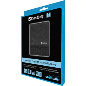 Килимок для мишки Sandberg Memory Foam Mousepad 250х180х2,5мм (520-38) UA