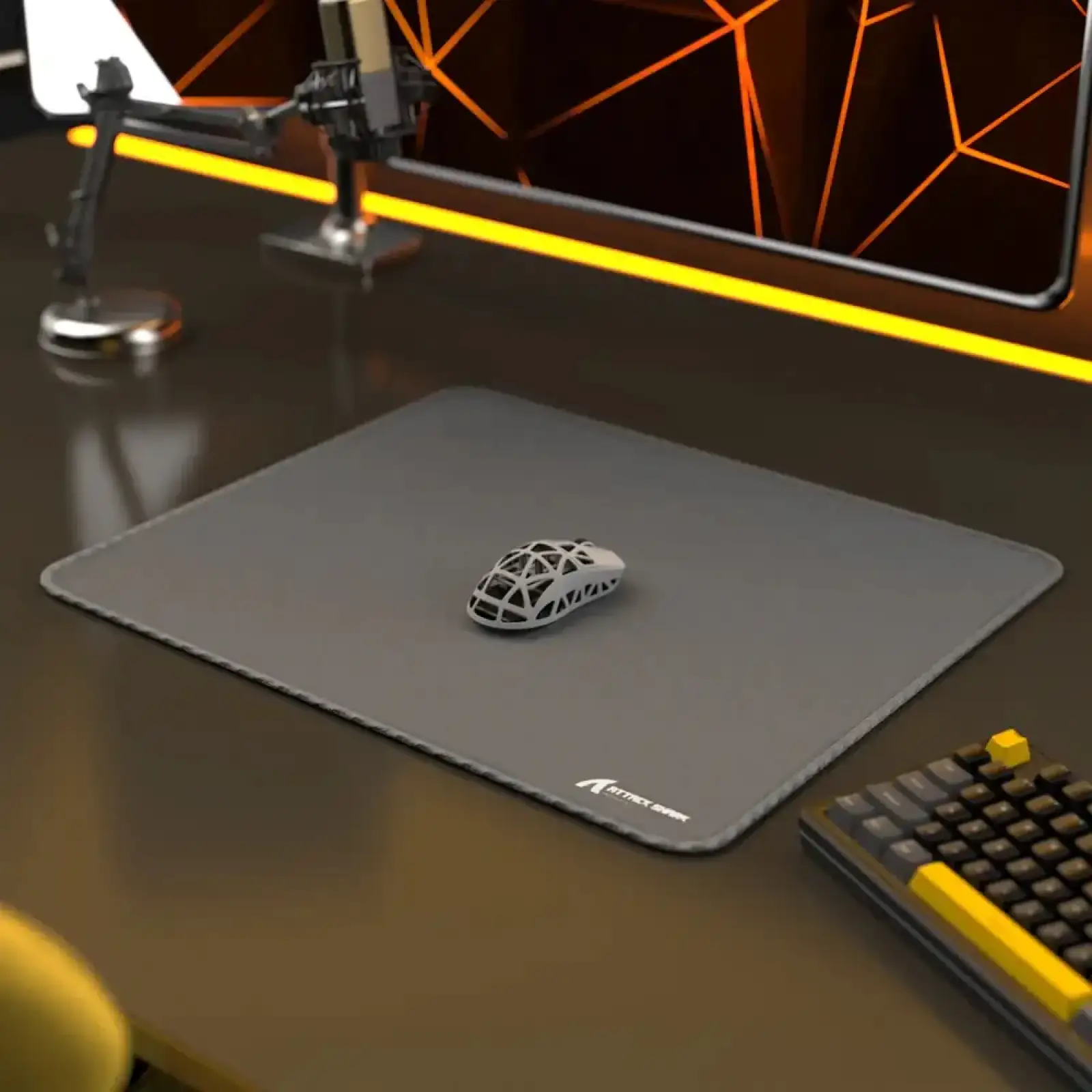 Ігрова поверхня Attack Shark CM02 450x400x4мм Light grey (CM02LGR_AS) UA