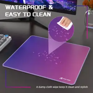 Ігрова поверхня Attack Shark CM03 eSport 450x400x4мм Violet-Blue gradient (CM03VBG_AS) UA