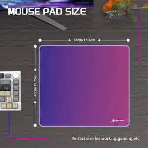 Ігрова поверхня Attack Shark CM03 eSport 450x400x4мм Violet-Blue gradient (CM03VBG_AS) UA