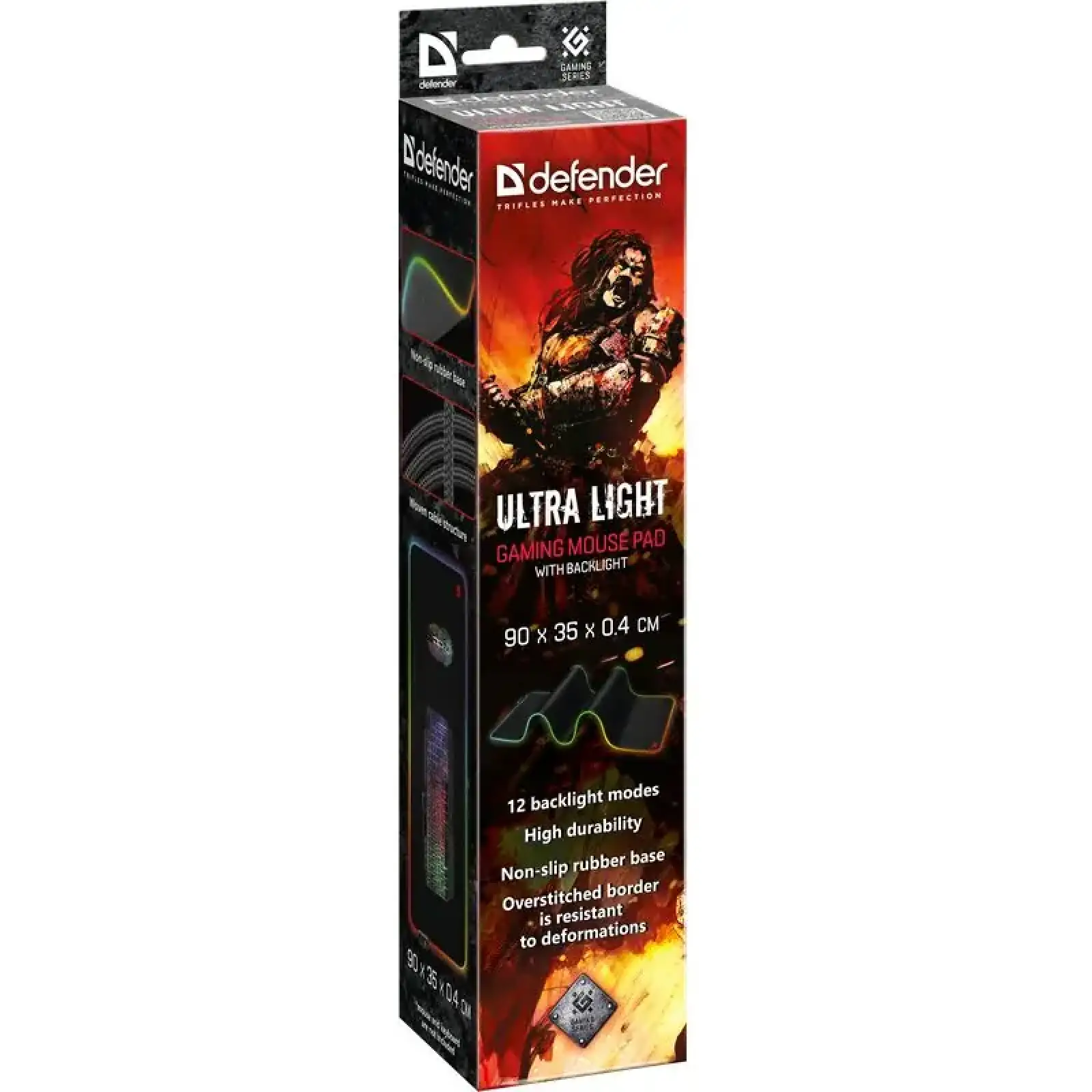 Ігрова поверхня Defender Ultra Light RGB, 900*350*4мм (50566) UA