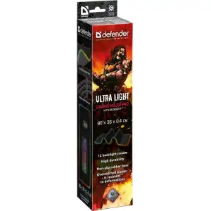 Ігрова поверхня Defender Ultra Light RGB, 900*350*4мм (50566) UA