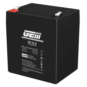 Акумуляторна батарея GEM Battery 12V-5.0Ah, AGM, F1/F2, (GS 12-5) UA