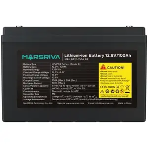 Акумуляторна батарея Marsriva LiFePO4, 12.8V/100Ah, , 1.28kWh (MR-LBP12-100-LAR) UA