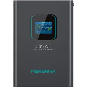Акумуляторна батарея Marsriva LiFePO4, 25.6V/102Ah, 2.61KWH, настінна (MR-LFP24-100-WMD) UA