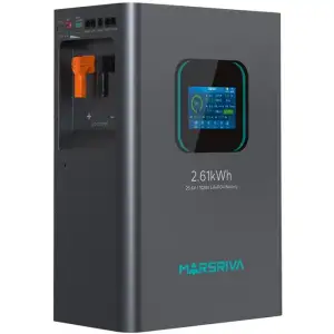 Акумуляторна батарея Marsriva LiFePO4, 25.6V/102Ah, 2.61KWH, настінна (MR-LFP24-100-WMD) UA