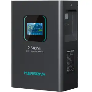 Акумуляторна батарея Marsriva LiFePO4, 25.6V/102Ah, 2.61KWH, настінна (MR-LFP24-100-WMD) UA