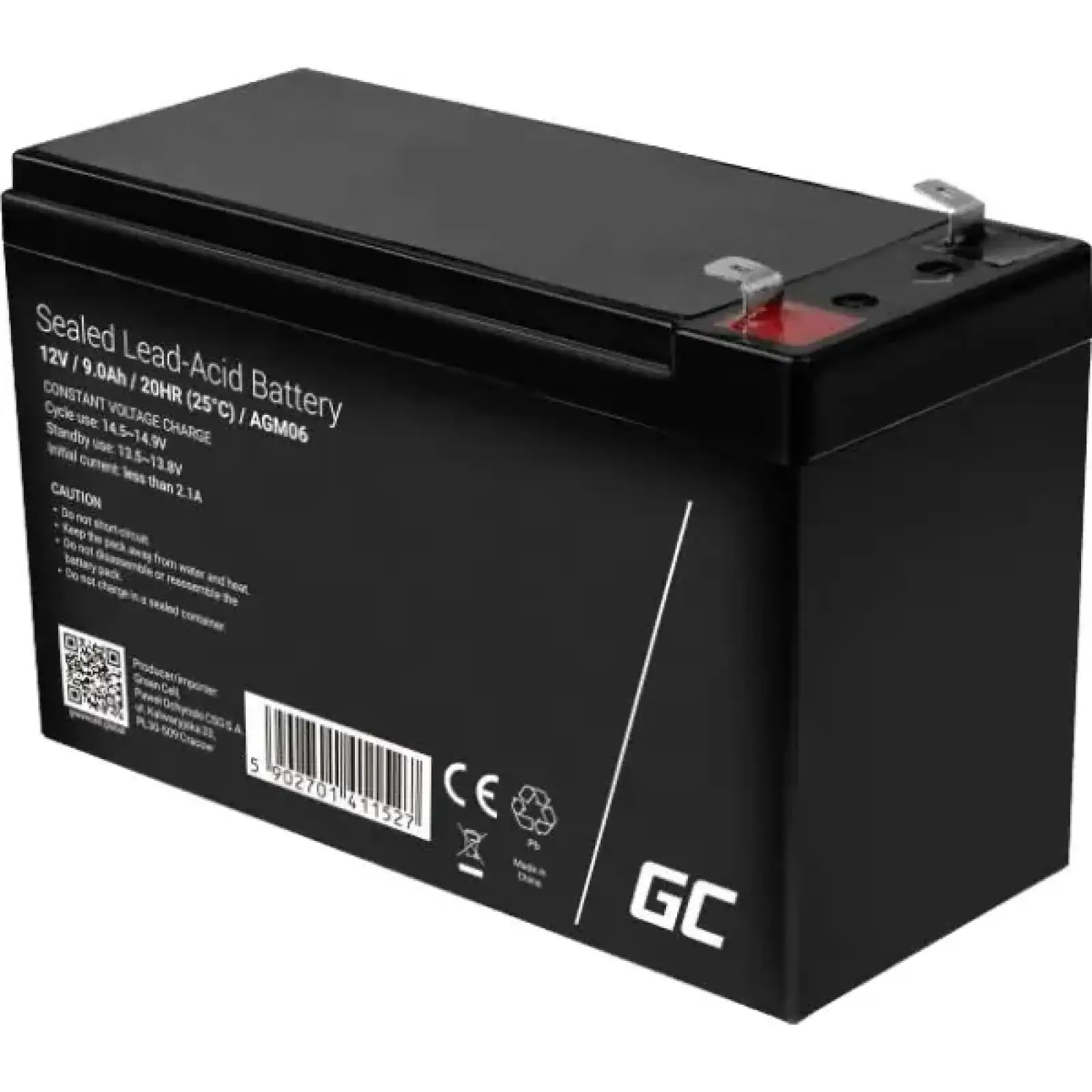 Акумуляторна батарея Green Cell 12V, 9.0A (85076000) UA