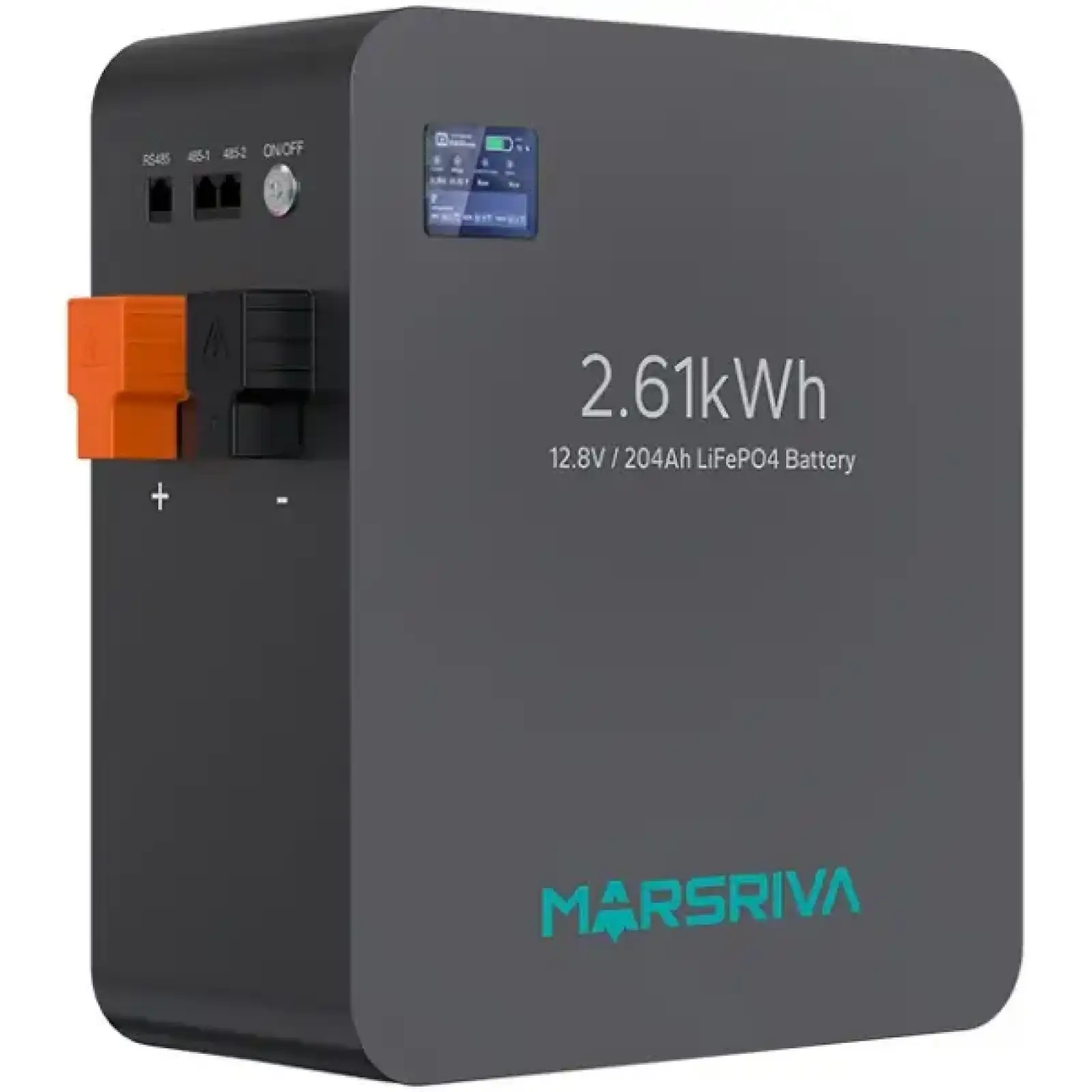 Акумуляторна батарея Marsriva LiFePO4, 12.8V/204Ah, 2.61kWh, настінне кріплення (MR-LFP12-200-WMD ) UA
