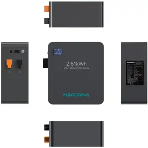 Акумуляторна батарея Marsriva LiFePO4, 12.8V/204Ah, 2.61kWh, настінне кріплення (MR-LFP12-200-WMD ) UA