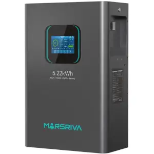Акумуляторна батарея Marsriva LiFePO4, 51.2V/102Ah, 5.22KWH, настінний (MR-LFP48-100-WMD) UA