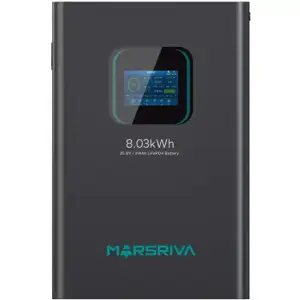 Акумуляторна батарея Marsriva LiFePO4, 25.6V/314Ah, 8.03kWh, Підлогове або настінне (MR-LBP24-314-WMT ) UA