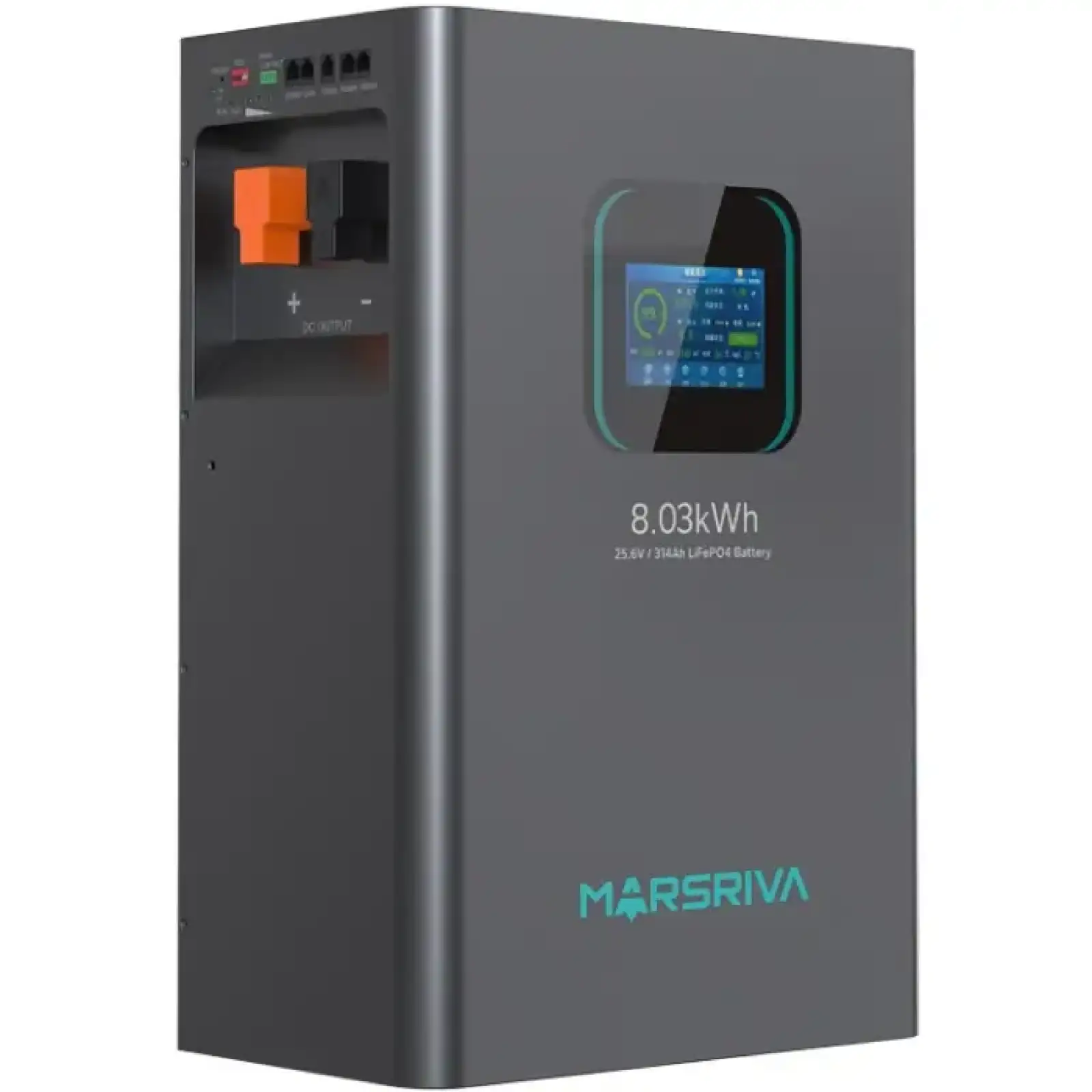 Акумуляторна батарея Marsriva LiFePO4, 25.6V/314Ah, 8.03kWh, Підлогове або настінне (MR-LBP24-314-WMT ) UA