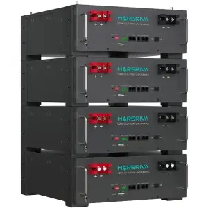 Акумуляторна батарея Marsriva LiFePO4, 51.2V/100Ah, 5.22KWH RT, монтаж в стійку (MR-LFP5.12-LRT) UA