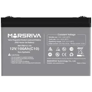Акумуляторна батарея Marsriva 12.8V, 100A, AGM Gel battery (MR-PBD12-100) UA