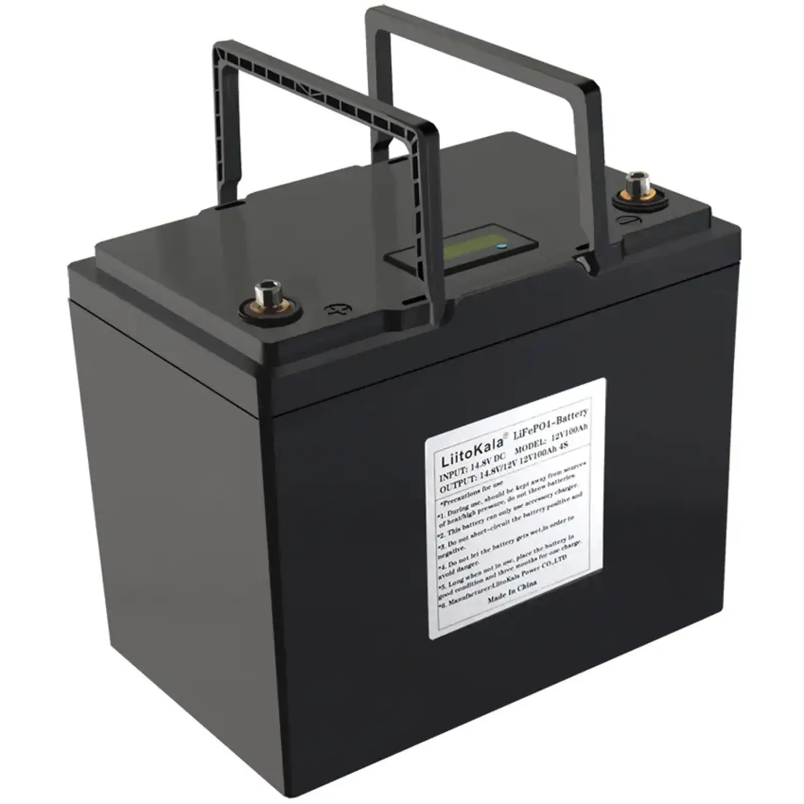 Акумуляторна батарея LiitoKala LiFePO4 12V100Ah, LCD (12V100Ah LiFePO4 LCD) UA