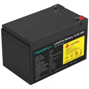 Акумуляторна батарея Marsriva 12.8V, 9.0A, літієва батарея (MR-LFP12-9-LAR) UA