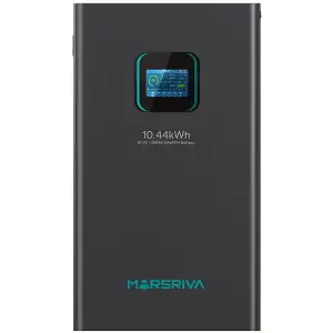 Акумуляторна батарея Marsriva LiFePO4, 51.2V/204Ah, 10.44KWH, настінний (MR-LFP48-200-WMD) UA