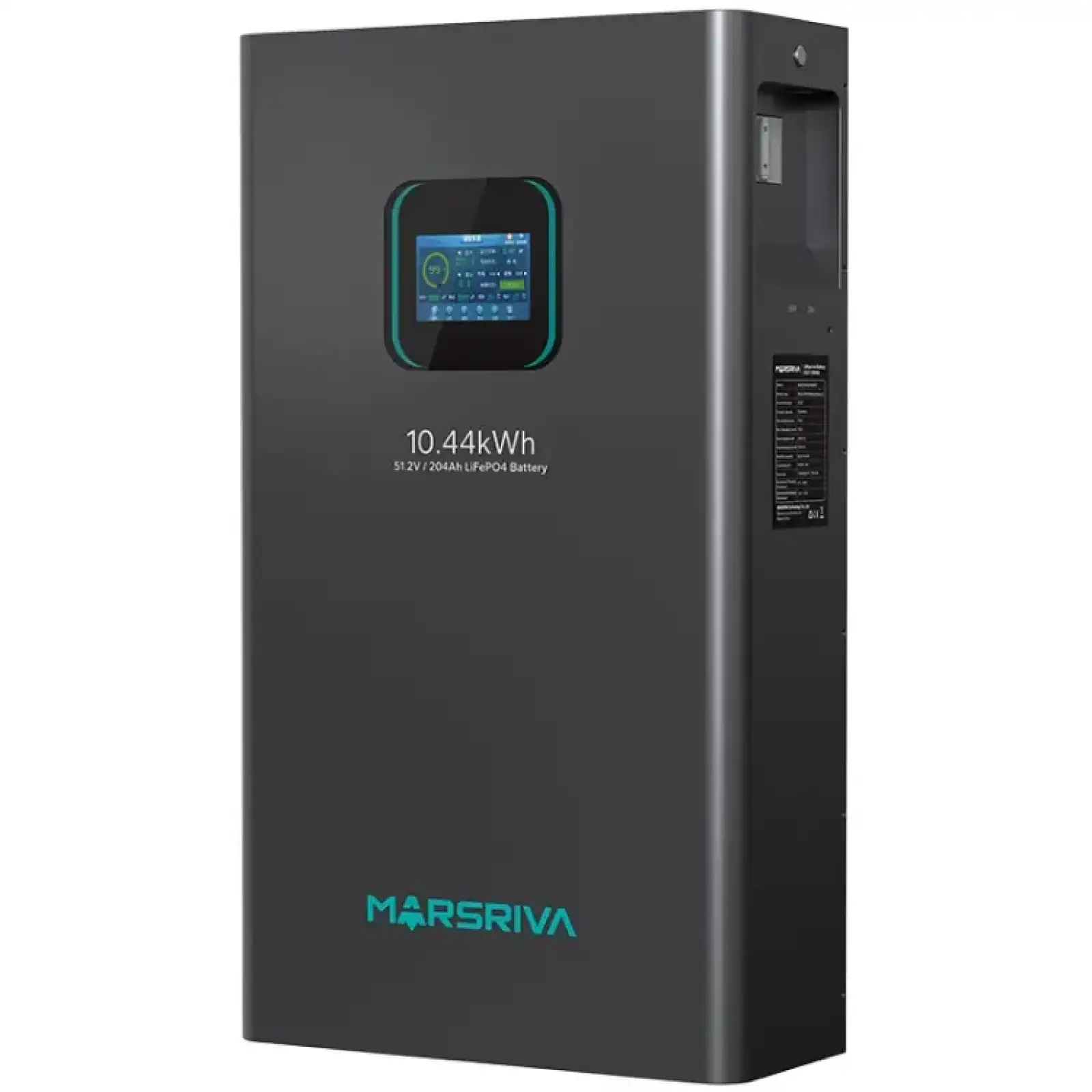 Акумуляторна батарея Marsriva LiFePO4, 51.2V/204Ah, 10.44KWH, настінний (MR-LFP48-200-WMD) UA
