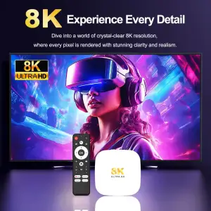TV Медіаплеєр H96 MAX M2 plus 4/32Gb/ Rockchip RK3528/ Android 14/ WiFi 6/ BT 5.4/ LAN:100M/ IRпульт (M2PLUS_4GB/32GB) UA