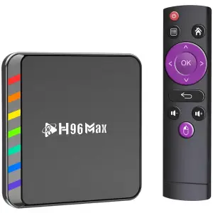 Медіаплеєр H96 MAX W2 4/64Gb/ Amlogic S905W2/ Android 11/ WiFi 2.4G+5G/BT:5.0/ LAN:100M/ чорний (W2_4GB/64GB) UA