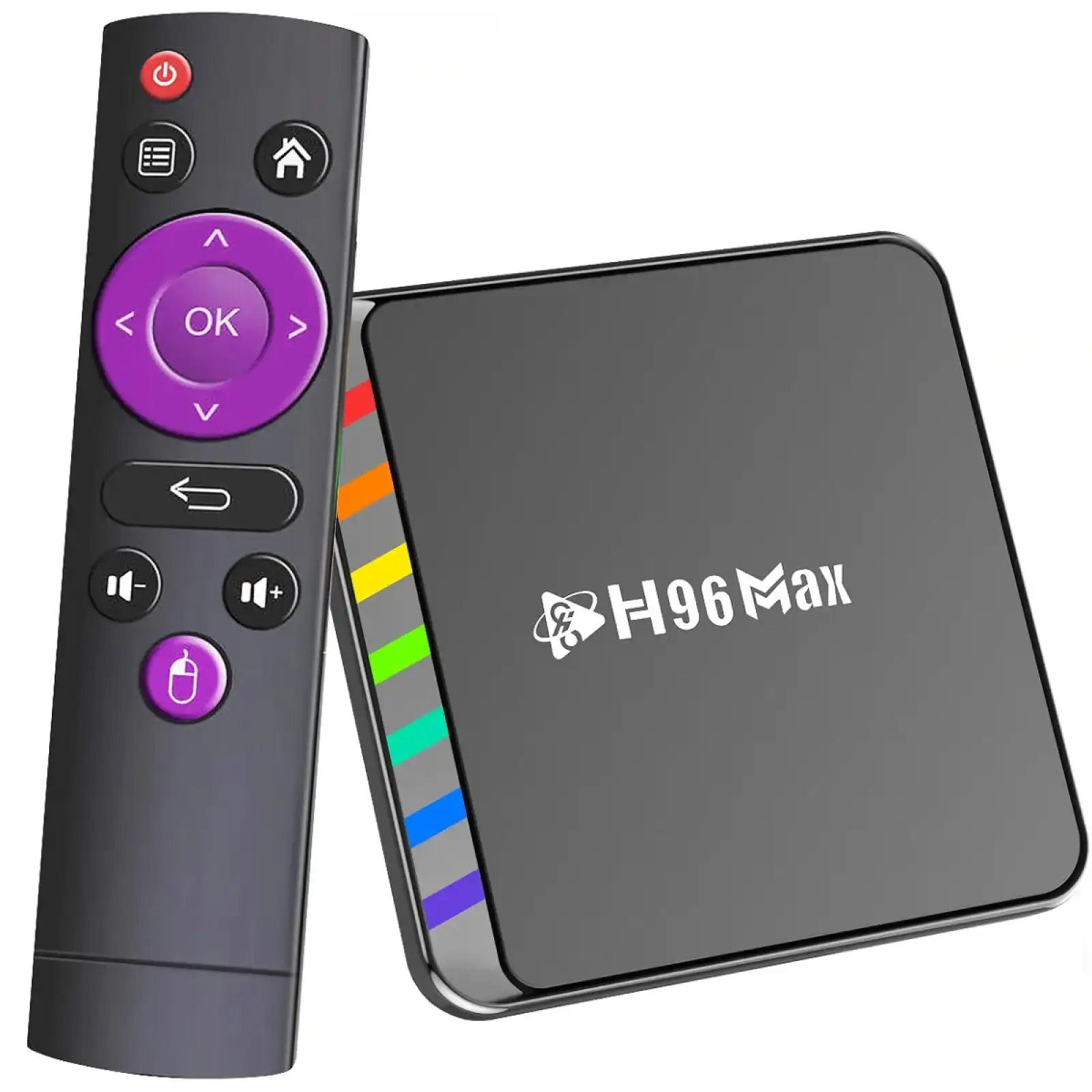 Медіаплеєр H96 MAX W2 4/64Gb/ Amlogic S905W2/ Android 11/ WiFi 2.4G+5G/BT:5.0/ LAN:100M/ чорний (W2_4GB/64GB) UA