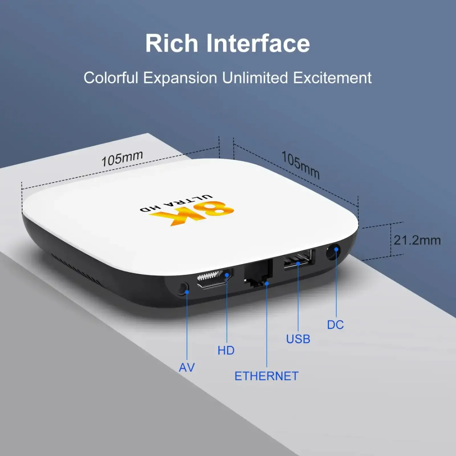 TV Медіаплеєр H96 MAX M2 plus 4/128Gb/Rockchip RK3528/ Android 14/ WiFi 6/ BT 5.4/ LAN:100M/ IRпульт (M2PLUS_4GB/128GB) UA