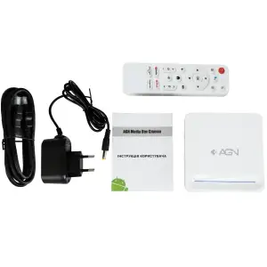 Медіаплеєр AGN Media Box Cinema 4/32Gb/Allwinner H618/ Android 14/ WiFi 2.4G+5G/LAN:100M/ BT 5.4 (AGNCINEMA432) UA