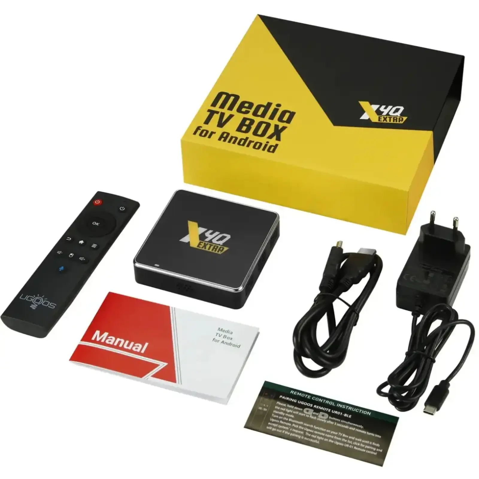 Медіаплеєр Ugoos X4Q EXTRA 4/128Gb/Amlogic S905X4/Android 11/WiFi 2.4G+5G/BT 5.1/BT Voice Gyro UA