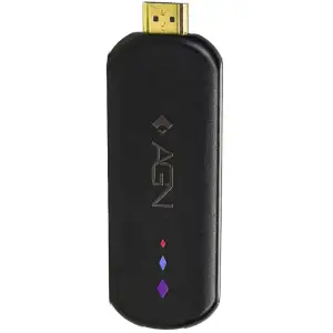 Медіаплеєр TV AGN Media Stick 2/16Gb/ Amlogic S905L3/ Android 14/ WiFi 2.4G+5G/ BT 5.4/ USB2.0/ чорн (AGNSTICK216) UA