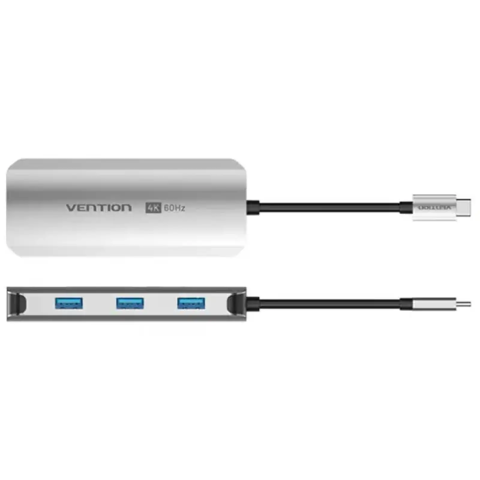 Док-станція USB3.1 Type-C --> HDMI 4K60Hz/USB 3.0x3/PD 100W 5-in-1 Vention (TQDHB) UA