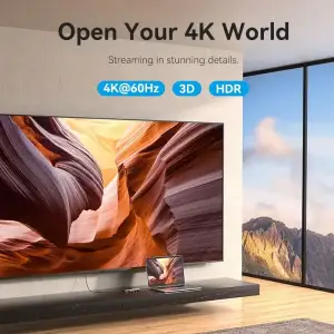 Док-станція USB3.1 Type-C --> HDMI 4K60Hz/USB 3.0x3/PD 100W 5-in-1 Vention (TQDHB) UA