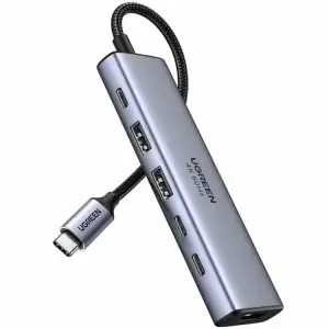 Док-станція USB3.2 Type-C --> HDMI 4K60Hz/2хUSB 3.0/2xUSB-C PD 100 Вт CM511 Ugreen (35999) UA