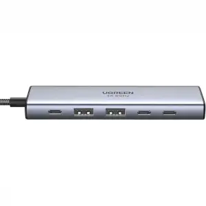 Док-станція USB3.2 Type-C --> HDMI 4K60Hz/2хUSB 3.0/2xUSB-C PD 100 Вт CM511 Ugreen (35999) UA