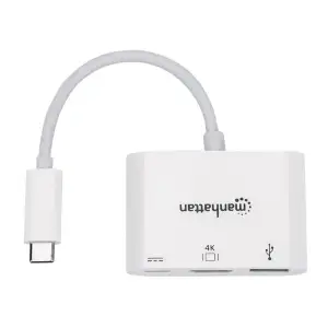 Док-станція USB3.1 Type-C --> HDMI/USB 3.0/PD 60W 4-in-1 White Manhattan (152945) UA