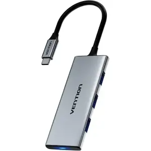 Док-станція USB3.0 Type-C --> HDMI 4K30Hz/TF/3xUSB-A 3.0, 0.15м 6-in-1 Vention (TOOHB) UA
