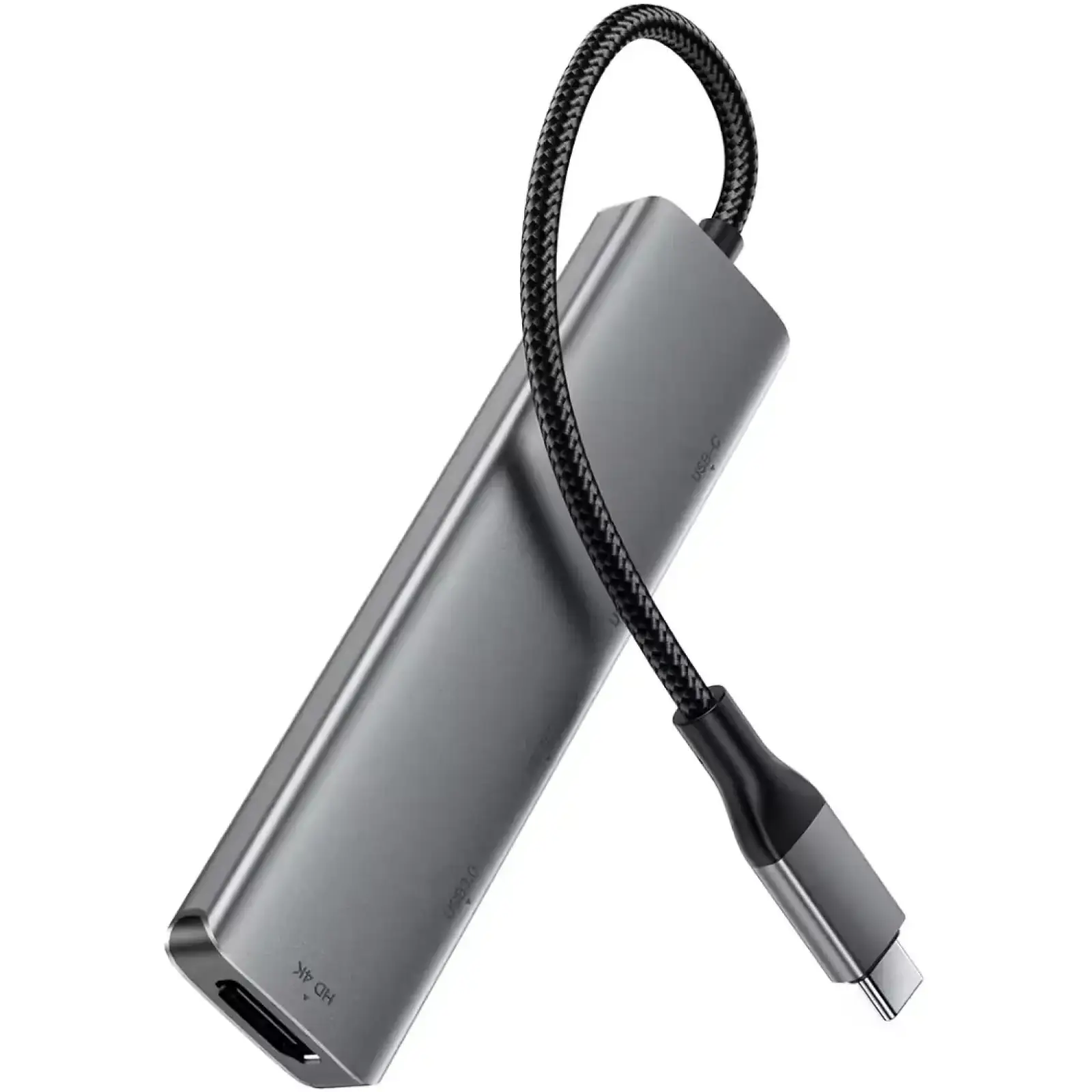 Док-станція USB3.0 Type-C --> HDMI4K/3xUSB-A 3.0/USB-C PD 90W Hub 5-in-1 J16 Acefast (6974316285915) UA