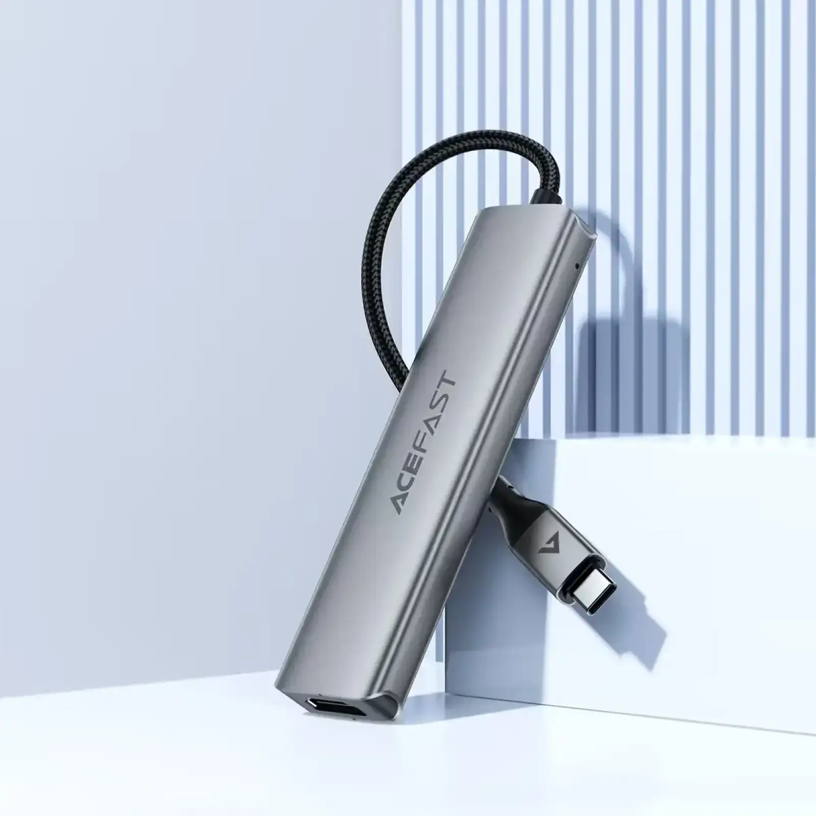 Док-станція USB3.0 Type-C --> HDMI4K/3xUSB-A 3.0/USB-C PD 90W Hub 5-in-1 J16 Acefast (6974316285915) UA