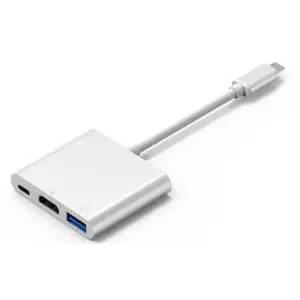 Док-станція USB3.1 Type-C --> HDMI/USB3.0/Type-C (F), кабель 0.1м, OEM (S0733) UA