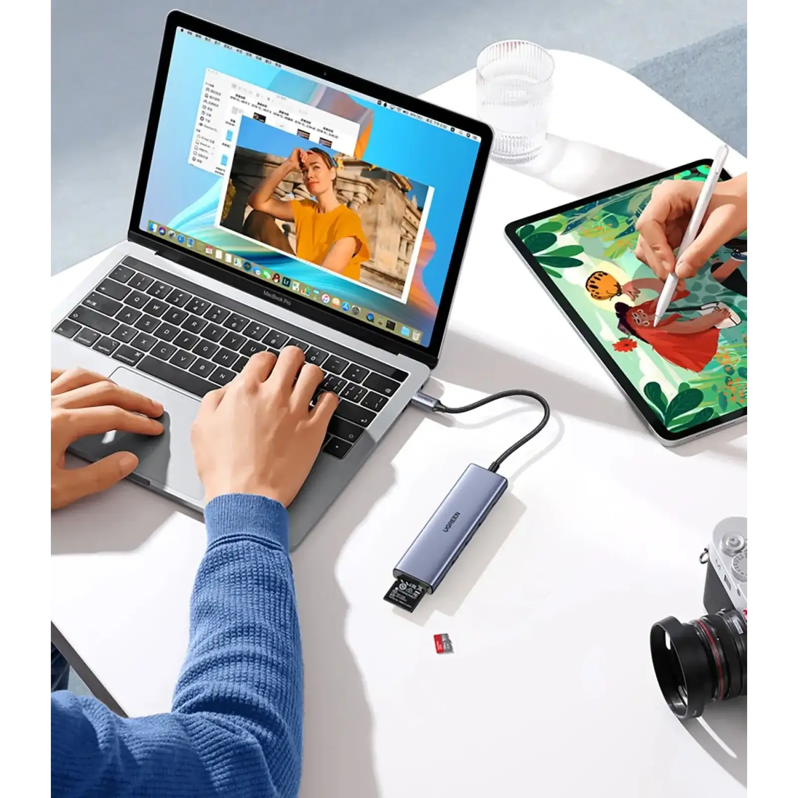 Док-станція USB3.0 Type-C --> HDMI 4K30Hz/3xUSB-А 3.0/Type-C/PD 100W 6-in-1 CM511 Ugreen (20956A) UA