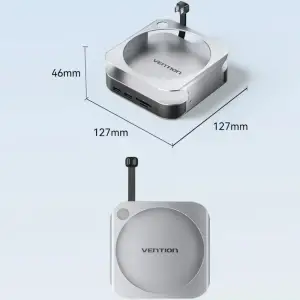 Док-станція USB3.2 Type-C --> Mac mini DP 4K240Hz/M.2 NVMe/4xUSB 3.2/USB-C 3.2/3,5мм/SD/TF/PD (THIHAG) UA