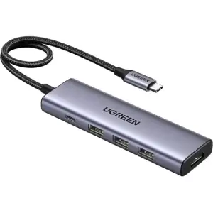 Док-станція USB3.0 Type-C --> HDMI 4K30Hz/3xUSB-А 3.0/Type-C/PD 100W 5-in-1 CM511 Ugreen (15596) UA